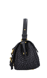 Borsa Atena in rafia e pelle 