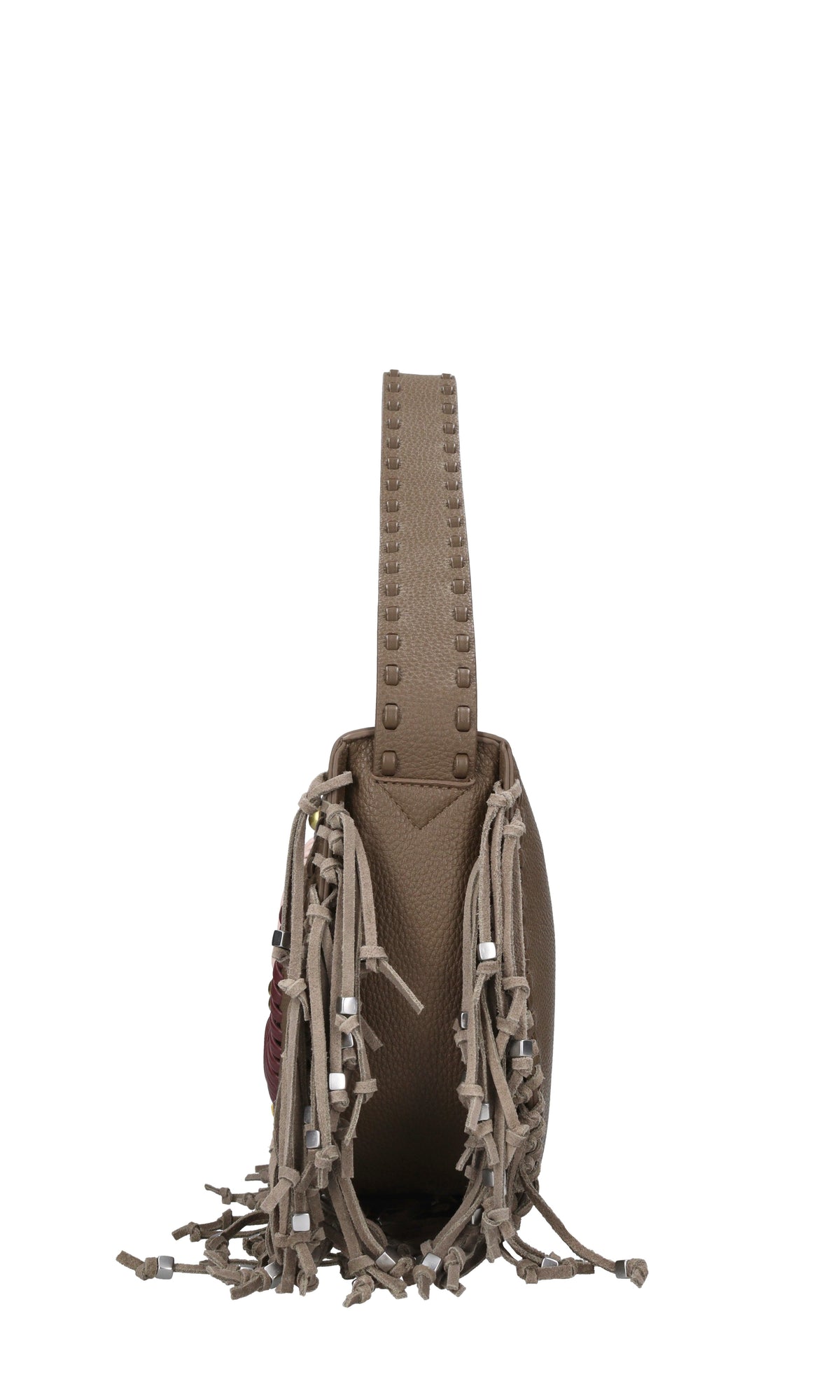 Borsa Jungle Fringe in pelle ed ecopelle 