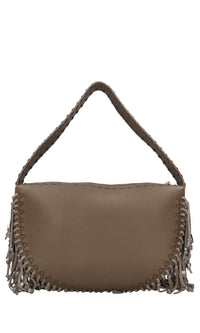 Borsa Jungle Fringe in pelle ed ecopelle 