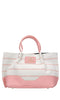 LA CARRIE Borsa Stripes in tessuto ed ecopelle