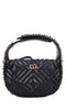 LA CARRIE Night edition Round faux leather bag