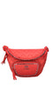 LA CARRIE Dark Wave Bum Bag in Faux Leather and Fabric