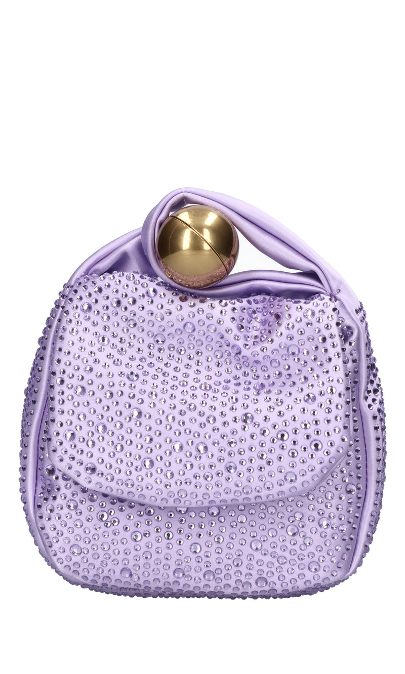 Borsa Night Edition in raso e strass 
