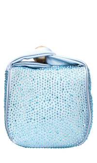 Borsa Night Edition in raso e strass 