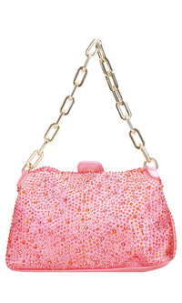 Borsa Night Edition in raso e strass 