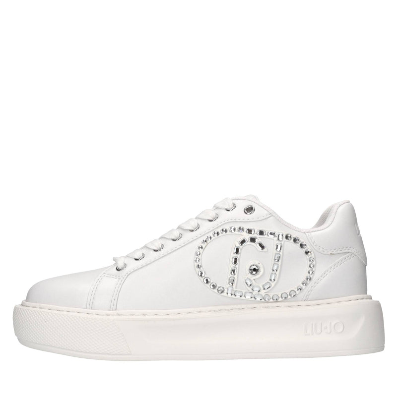 Sneakers in ecopelle e strass 