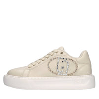 Sneakers in ecopelle e strass 