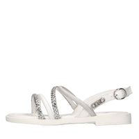 Sandali in ecopelle e strass 