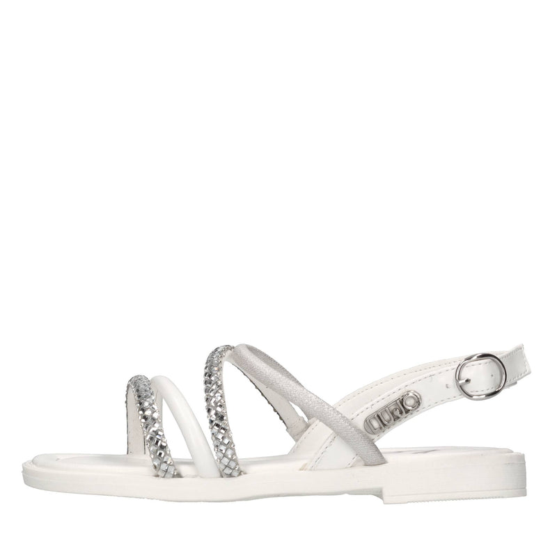 Sandali in ecopelle e strass 