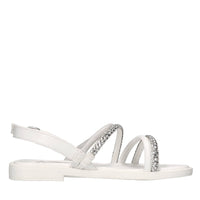 Sandali in ecopelle e strass 