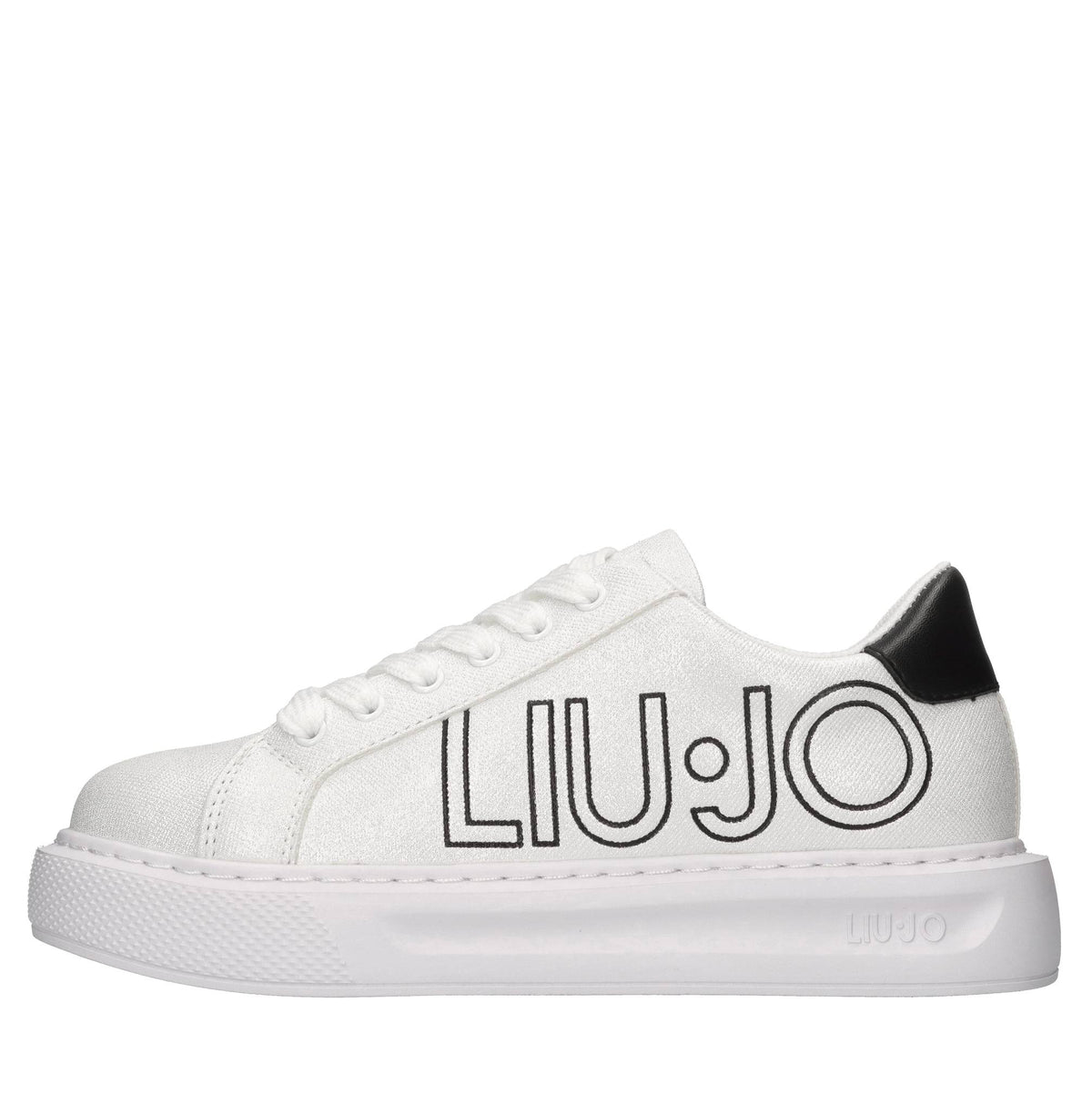 Sneakers in ecopelle e tessuto 