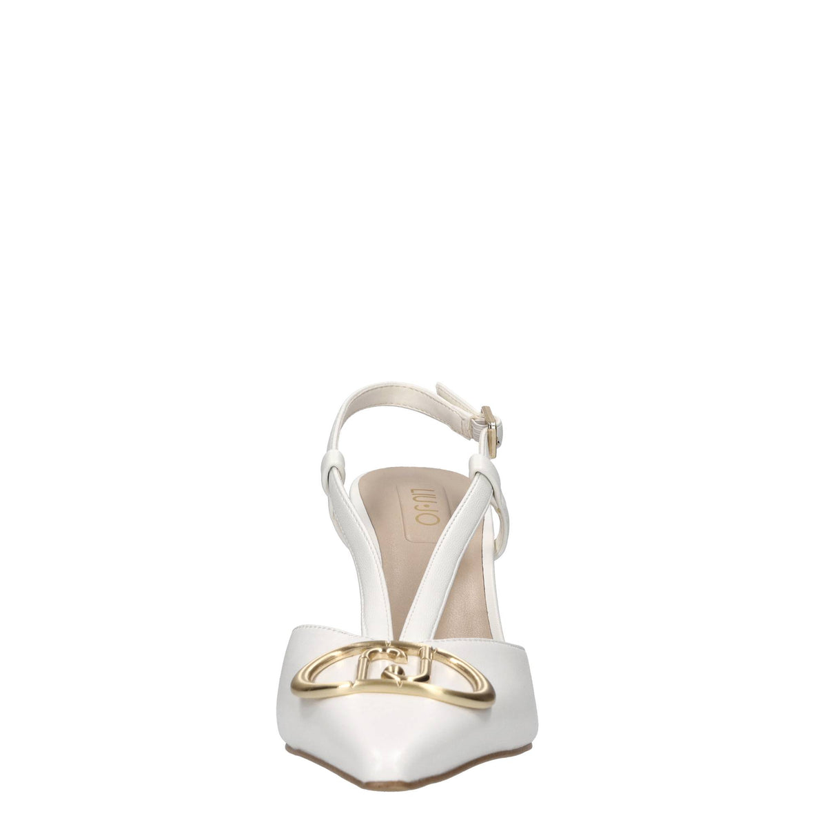 Décolleté slingback in pelle ed ecopelle 