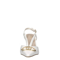 Décolleté slingback in pelle ed ecopelle 