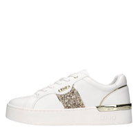 Sneakers in ecopelle e glitter 
