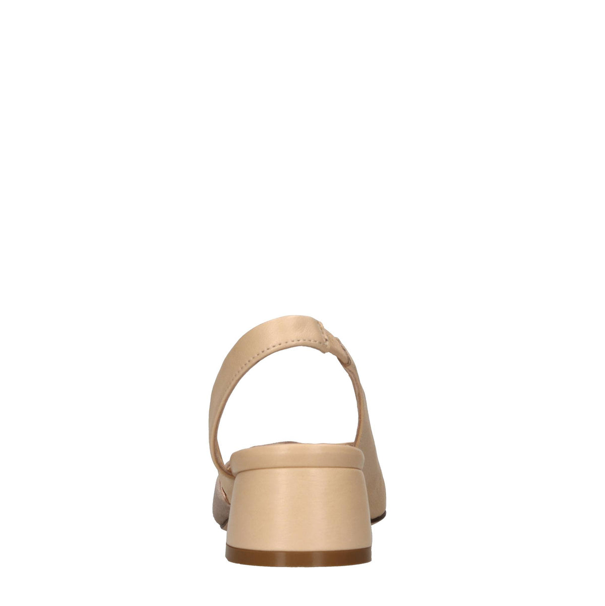 Décolléte slingback in pelle e camoscio 