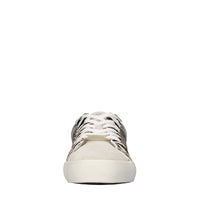 Sneakers in pelle cavallino e glitter 
