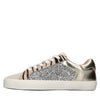 LORENZO MARI Pony skin and glitter sneakers