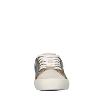 Sneakers in pelle cavallino e glitter 