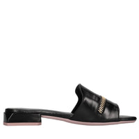 Mules in pelle lucida 