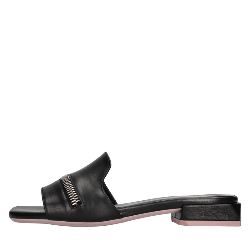 Mules in pelle 
