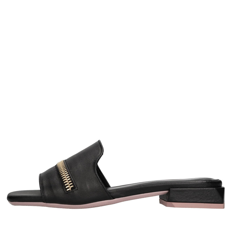 Mules in pelle 