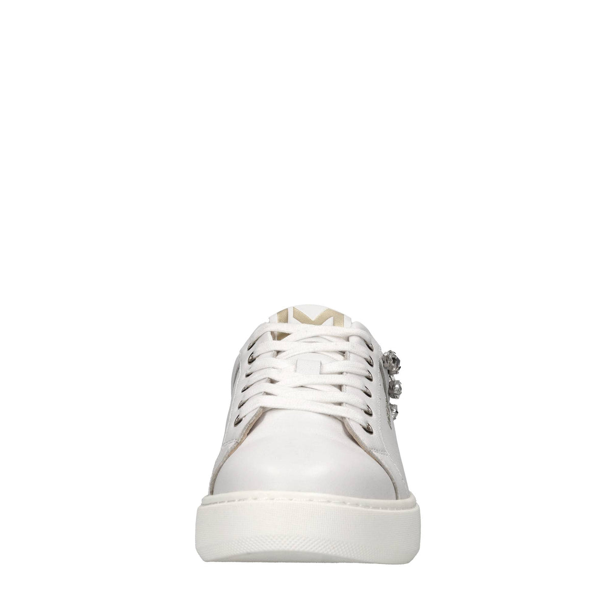 Sneakers in pelle cavallino e strass 