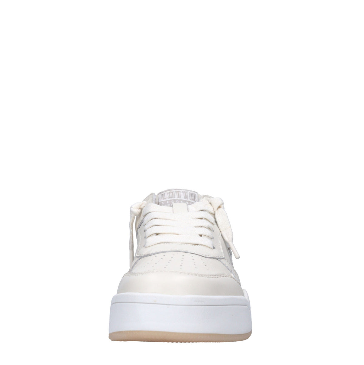 Sneakers in pelle e tessuto 