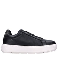 Sneakers in pelle, ecopelle e strass 