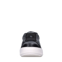 Sneakers in pelle, ecopelle e strass 