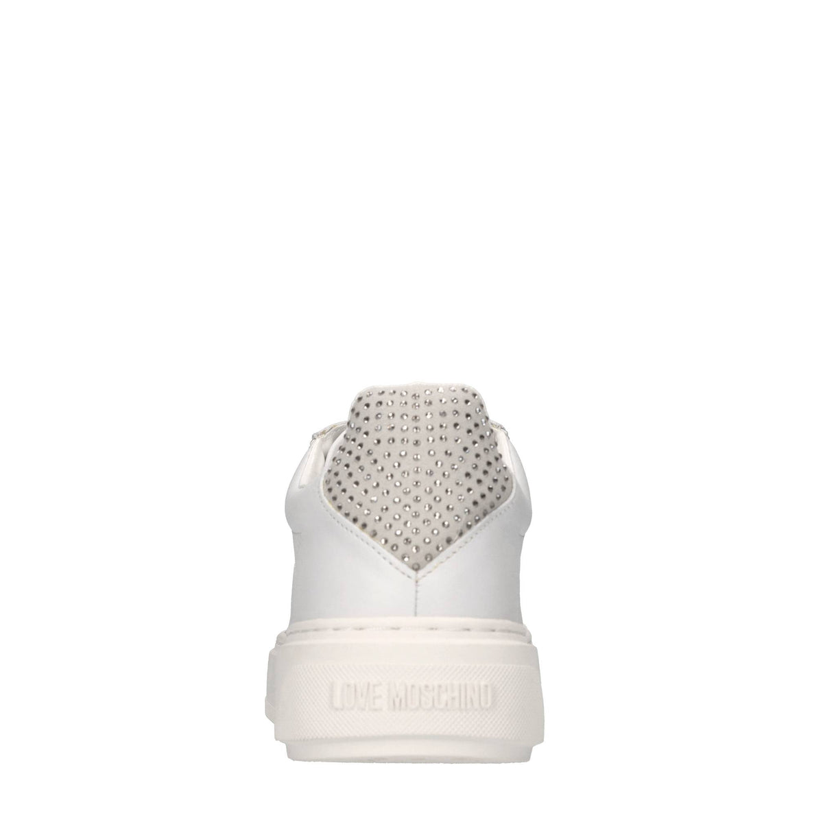 Sneakers in pelle, ecopelle e strass 