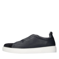 Slip-on in pelle e camoscio 
