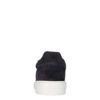 Slip-on in camoscio e tessuto elasticizzato 