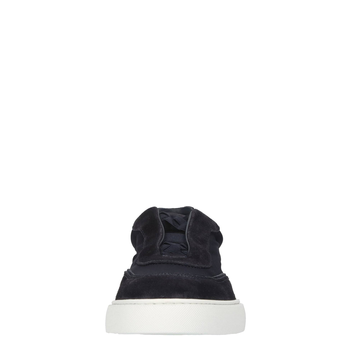 Slip-on in camoscio e tessuto elasticizzato 