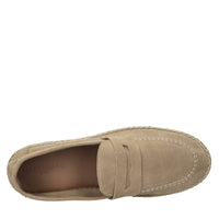 Mocassini espadrillas in camoscio e rafia 