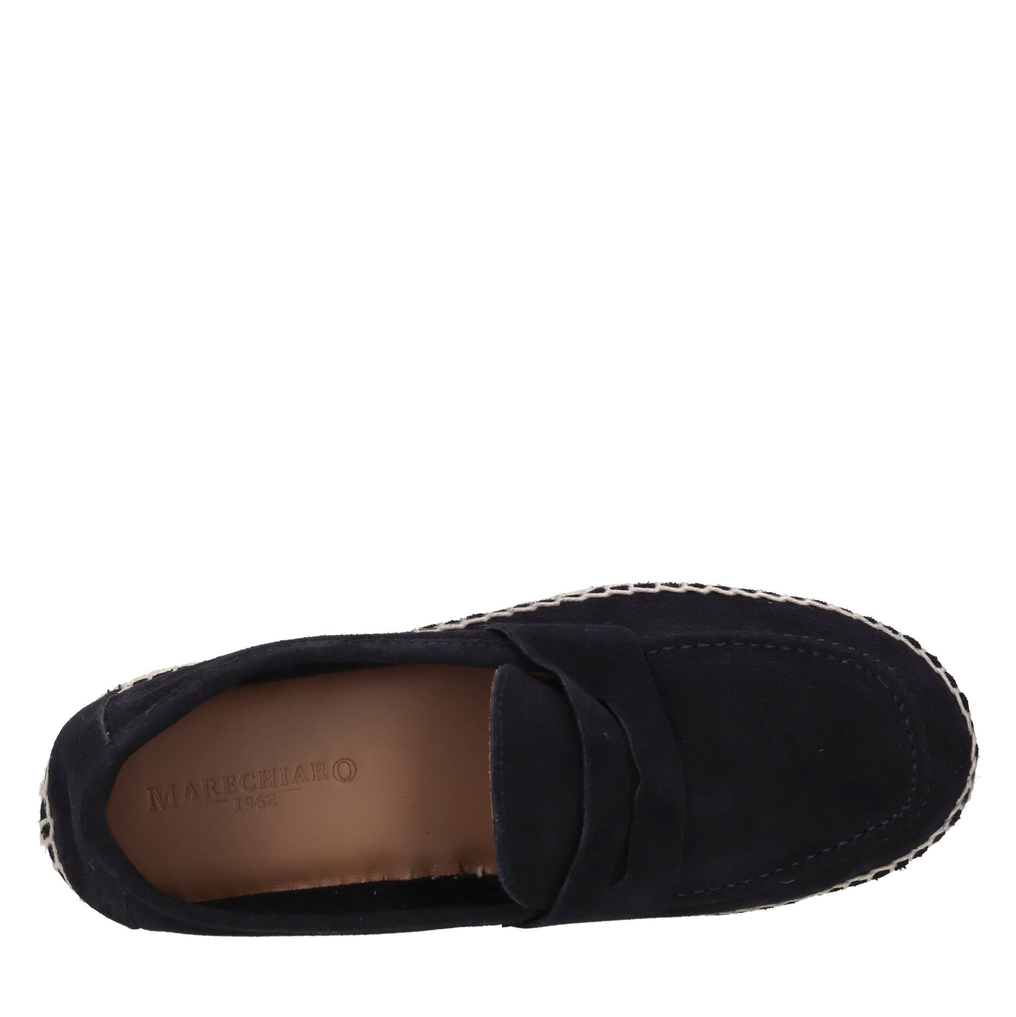 Mocassini espadrillas in camoscio 
