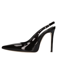 Décolleté slingback in vernice 