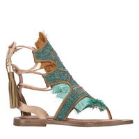 Sandali flat infradito in pelle 