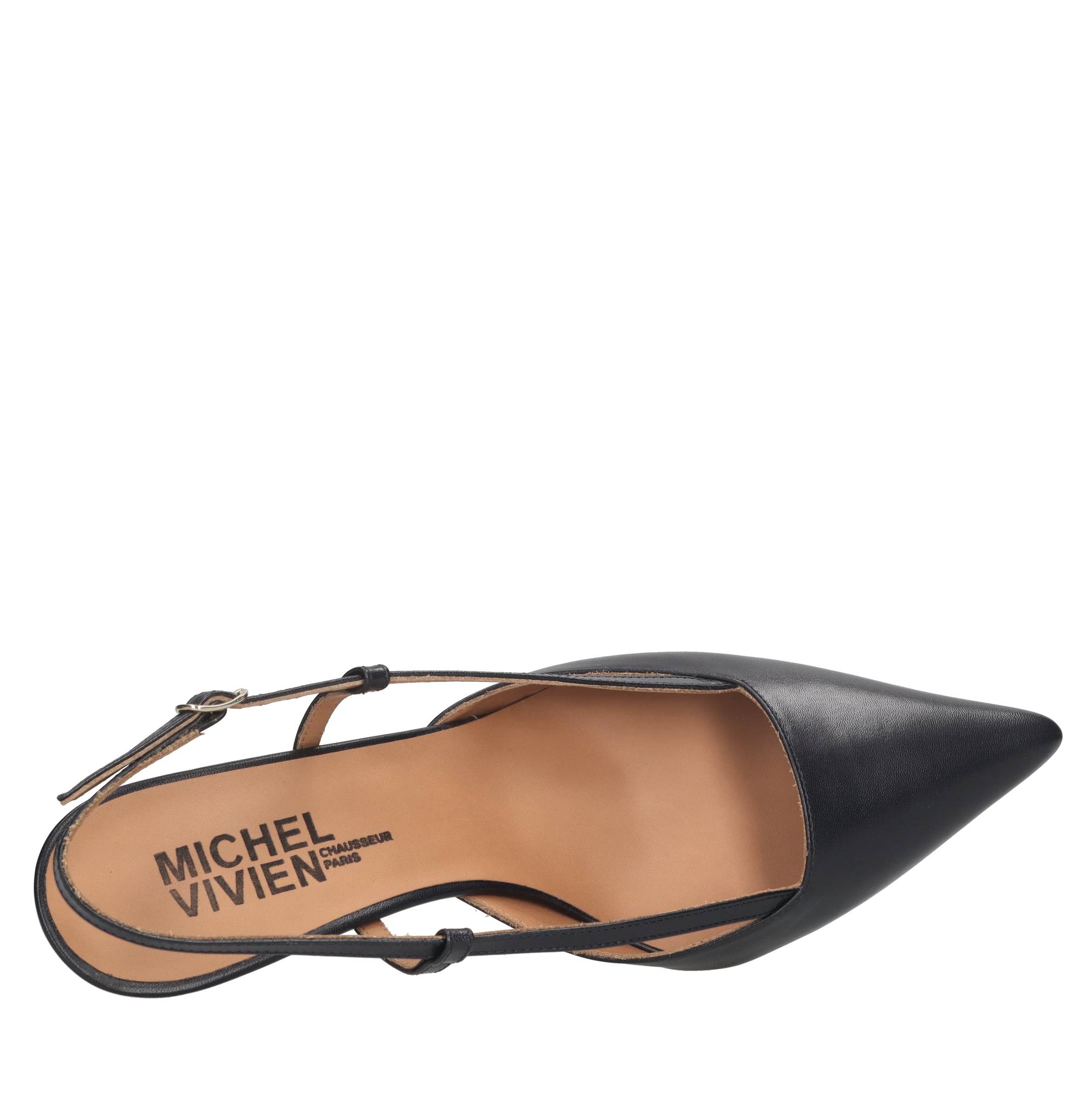 Décolleté slingback Rush in pelle 