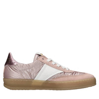 Sneakers in pelle e tessuto 