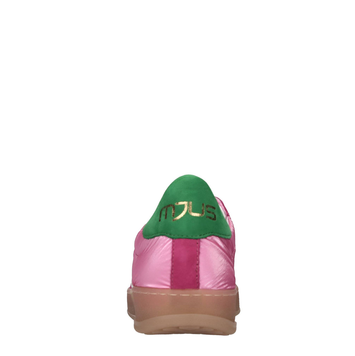 Sneakers in pelle e tessuto 