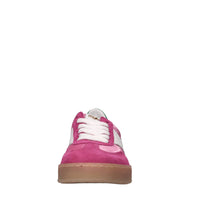 Sneakers in pelle e tessuto 