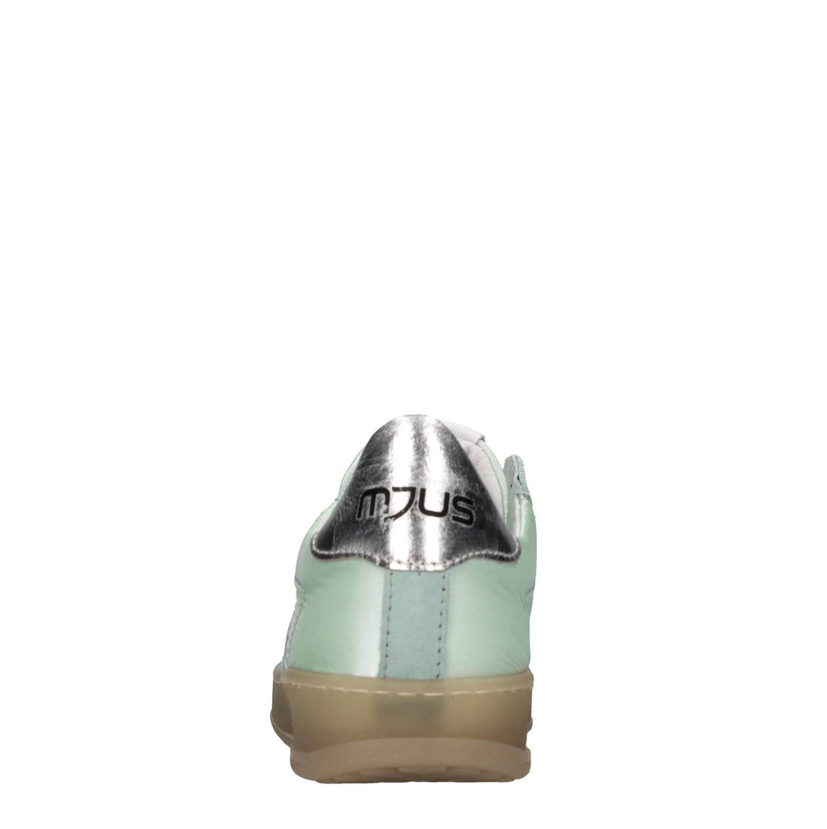 Sneakers in pelle e tessuto 