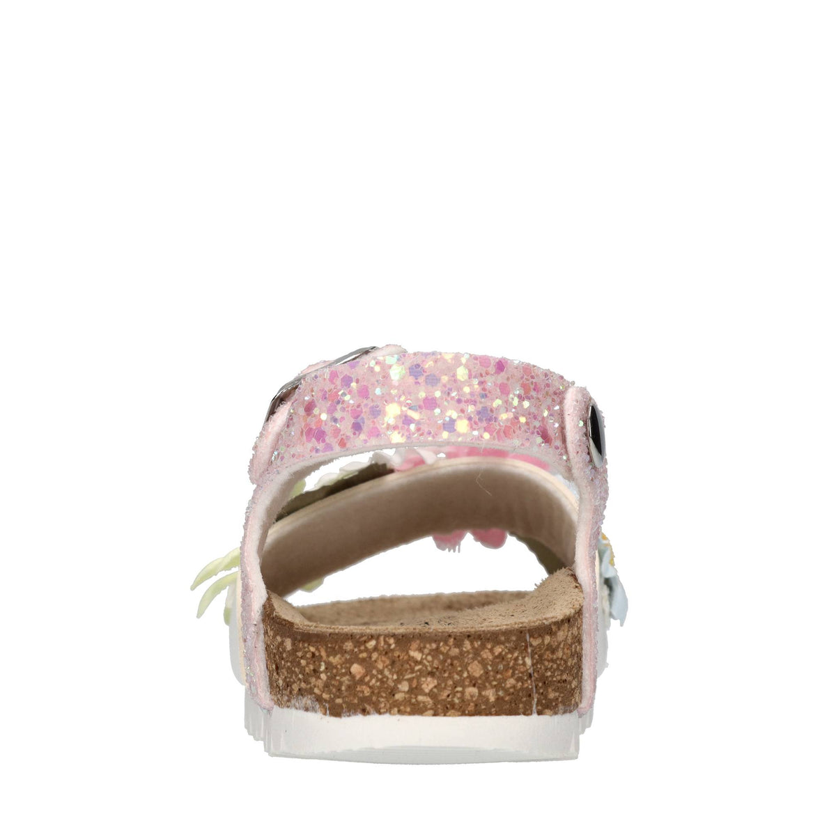 Sandali in ecopelle e glitter 