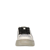 Sneakers in pelle e strass 