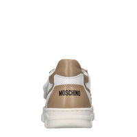 Sneakers in pelle e tessuto 
