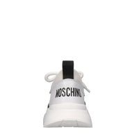 Sneakers in pelle e tessuto 