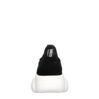 Sneakers in pelle e tessuto 