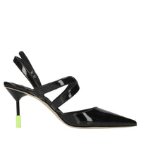 Décolleté slingback in vernice 