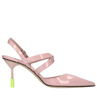 Décolleté slingback in vernice 