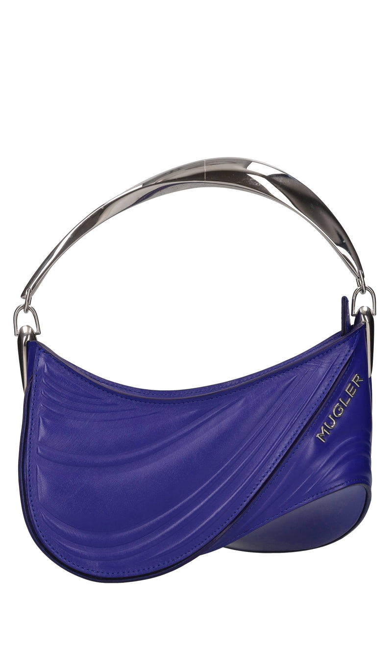 Borsa Spiral Curve in pelle 